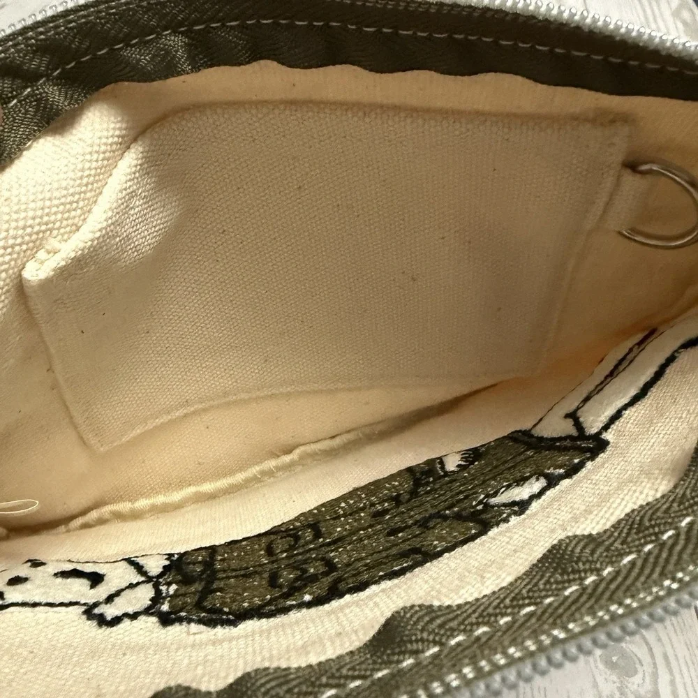 Polar Bear Benjamin Embroidered Canvas Zipper Pen Pouch Tokyo Japan Parka Jacket